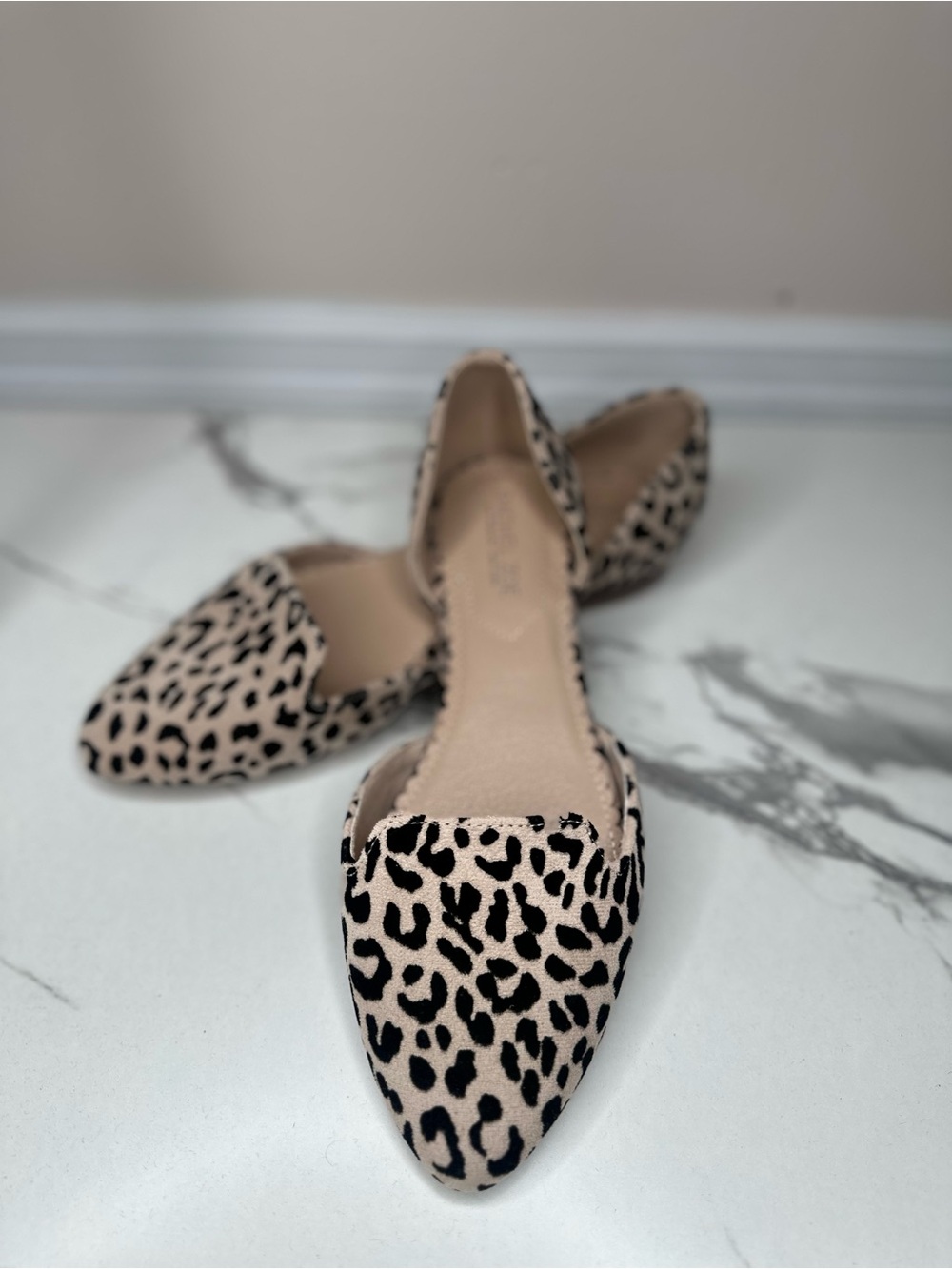 Rachel Zoe Leopard Print Flats Size 6 Pointed Toe
